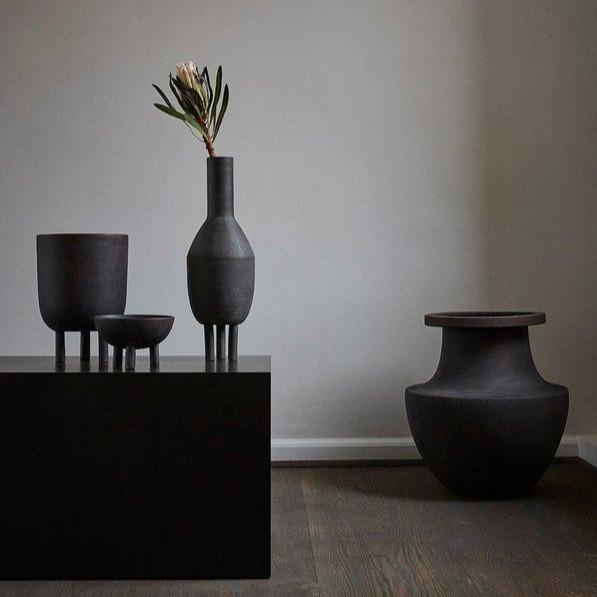 Duck Vase Slim Coffee - Unique Hand-Glazed Design for Modern Living Spaces