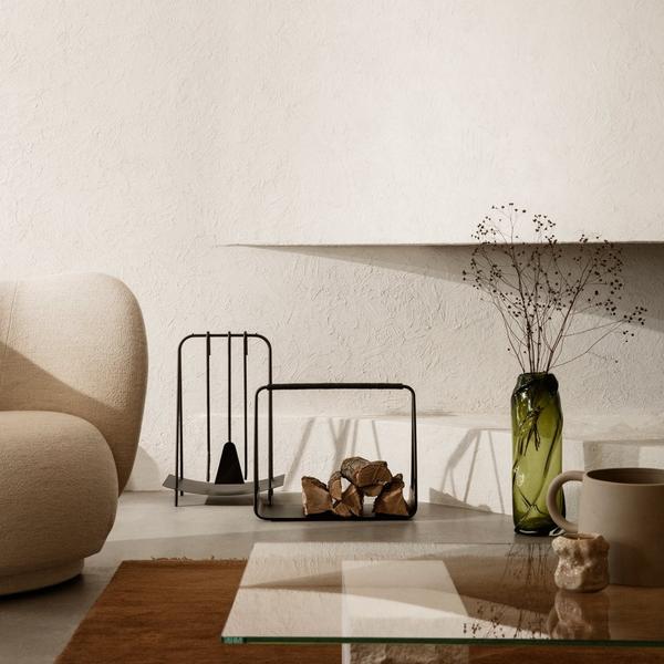Mineral Coffee Marble Base Table – Elegant Fusion of Stone and Glass for Modern Living Spaces