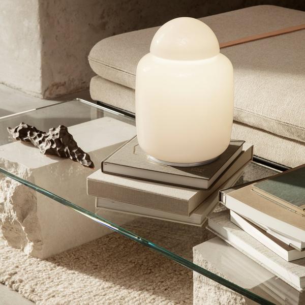 Mineral Coffee Marble Base Table – Elegant Fusion of Stone and Glass for Modern Living Spaces