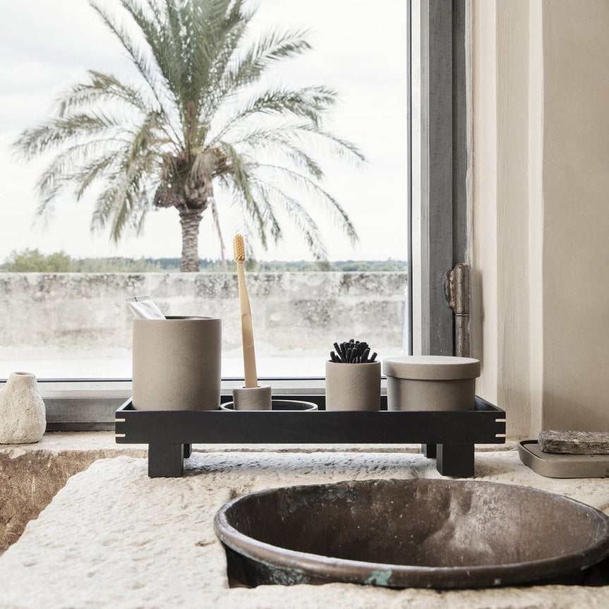 Ferm Living Bon Petite Porcelain Tray: Minimalist Japanese-Inspired Organizer