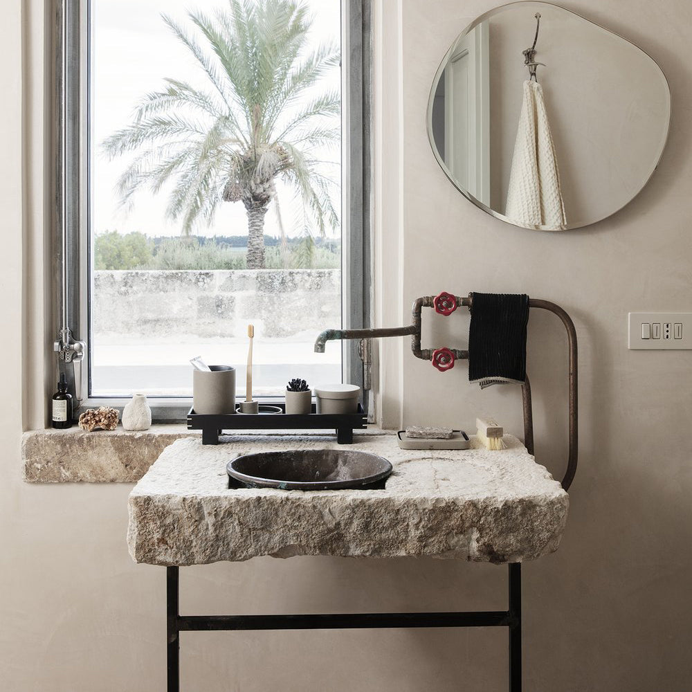 Ferm Living Bon Petite Porcelain Tray: Minimalist Japanese-Inspired Organizer