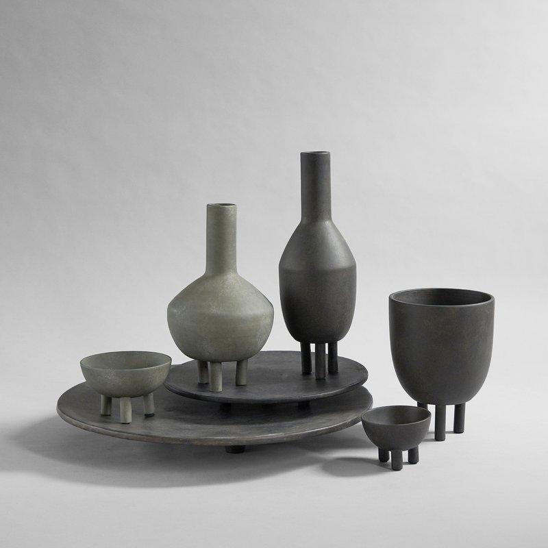 Duck Vase Slim Coffee - Unique Hand-Glazed Design for Modern Living Spaces