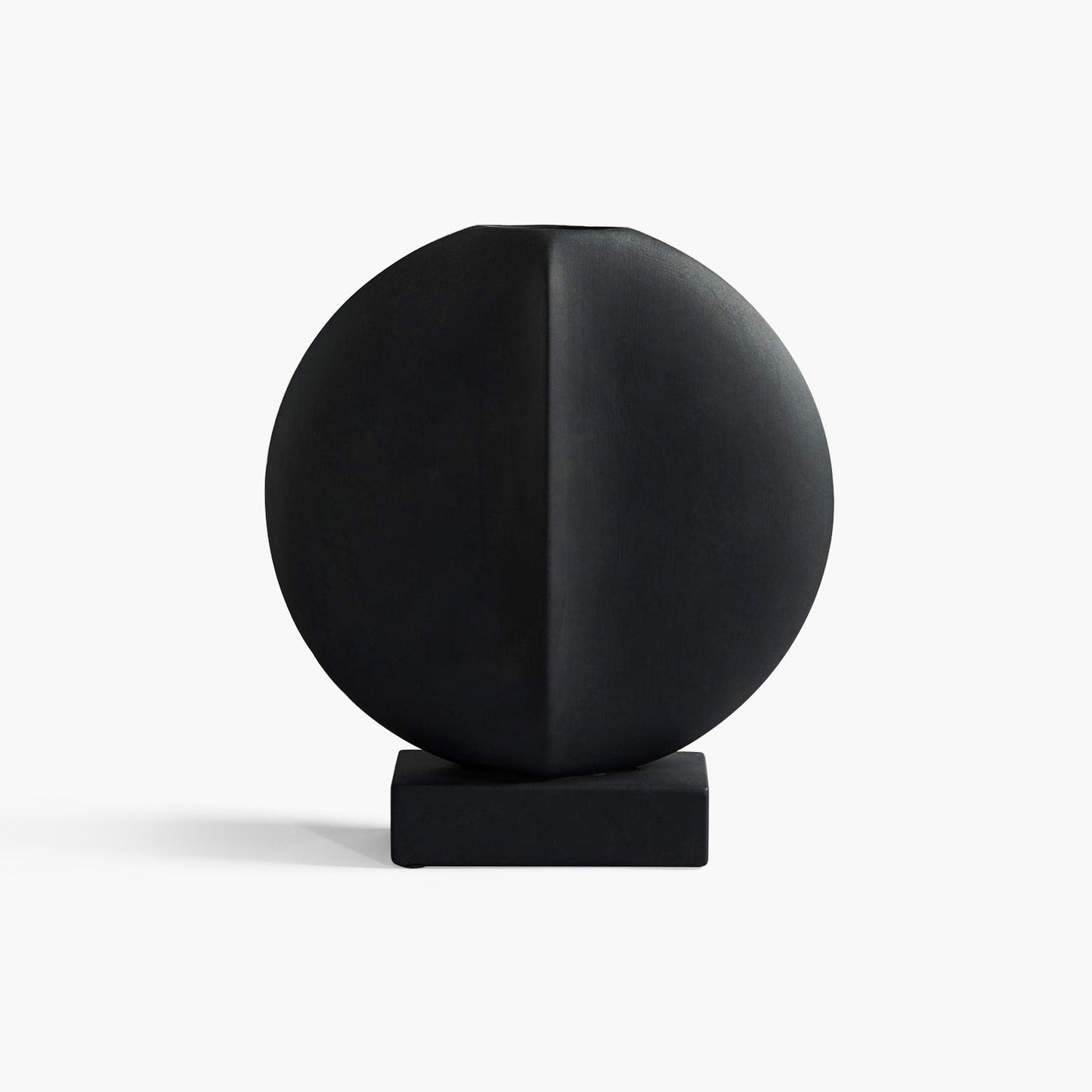 Guggenheim Mini Ceramic Vase - Sculptural Home Decor in Coffee and Dark Grey