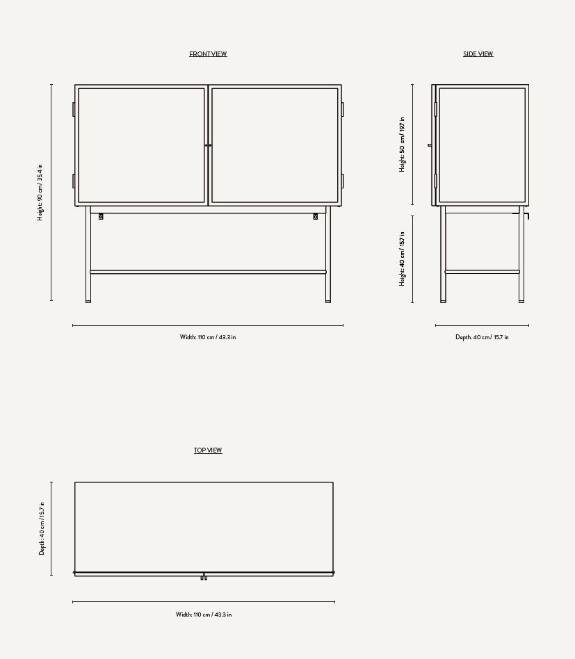 Haze Vitrine Sideboard - Elegant Storage Cabinet for Modern Interiors