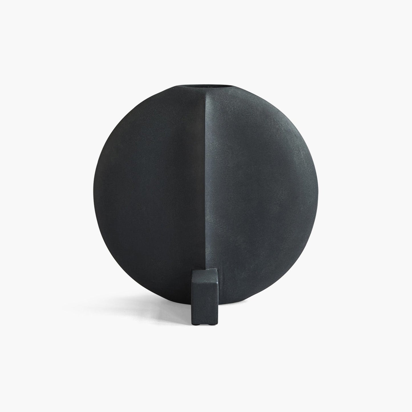 Guggenheim Big Black Vase - Sculptural Ceramic Design with Geometric Elegance