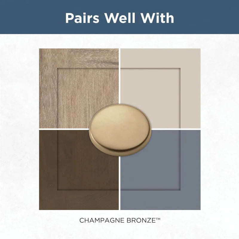 Parow (10-) Cabinet Handles 5-1/16" Champagne Bronze Cabinet Pulls Handles Cabinets and Drawers Cabinet Hardware Dresser