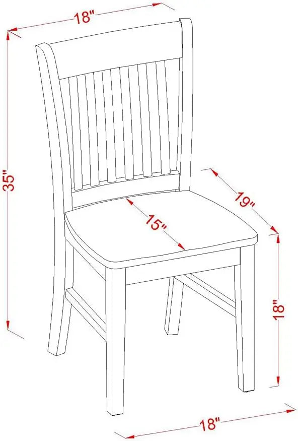 7 Piece Dining Room Furniture Set Consist of an Oval Kitchen Table with Butterfly Leaf and 6 Dining Chairs 42x60 Inch