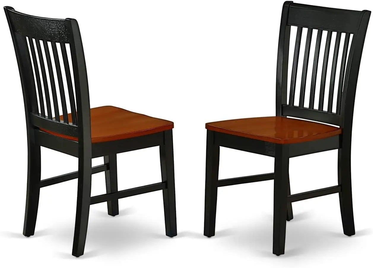 7 Piece Dining Room Furniture Set Consist of an Oval Kitchen Table with Butterfly Leaf and 6 Dining Chairs 42x60 Inch