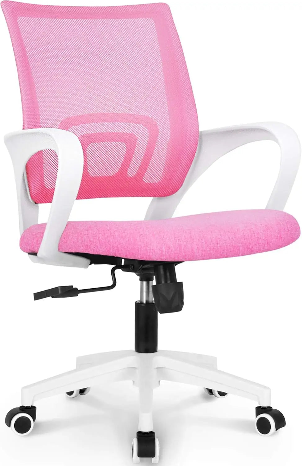 Office Chair Computer Desk Chair Gaming Ergonomic Mid Back Cushion Lumbar Support with Comfy Mesh Adjustable Swivel Rolling Home
