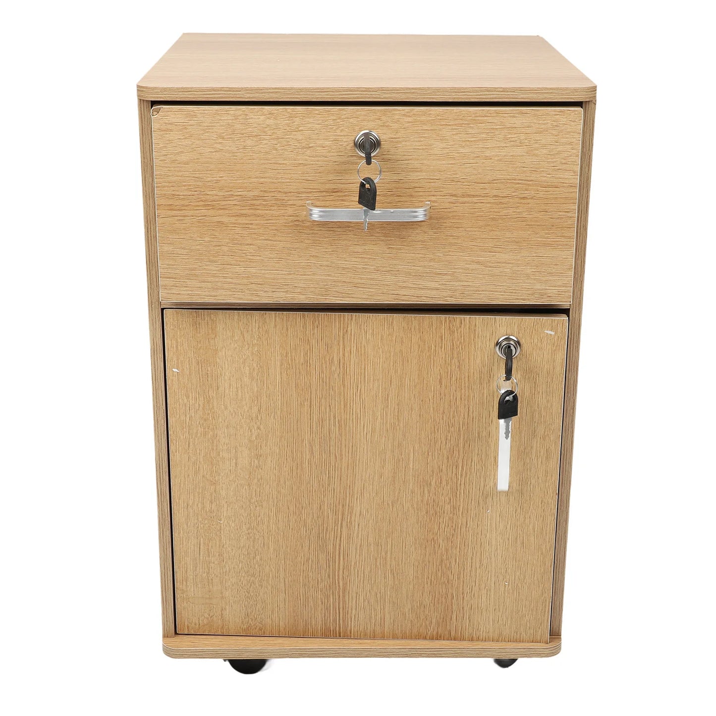 Mobile File Cabinet Enhanced Safety Under Desk Mobile File Cabinet Multiple Drawers Convenient Storage Stylish Look for Office