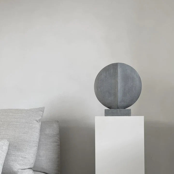 Guggenheim Mini Ceramic Vase - Sculptural Home Decor in Coffee and Dark Grey