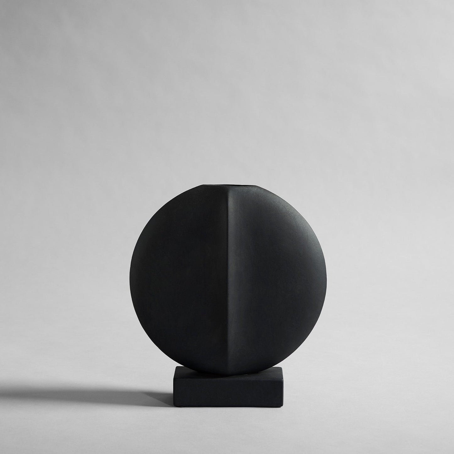 Guggenheim Mini Ceramic Vase - Sculptural Home Decor in Coffee and Dark Grey