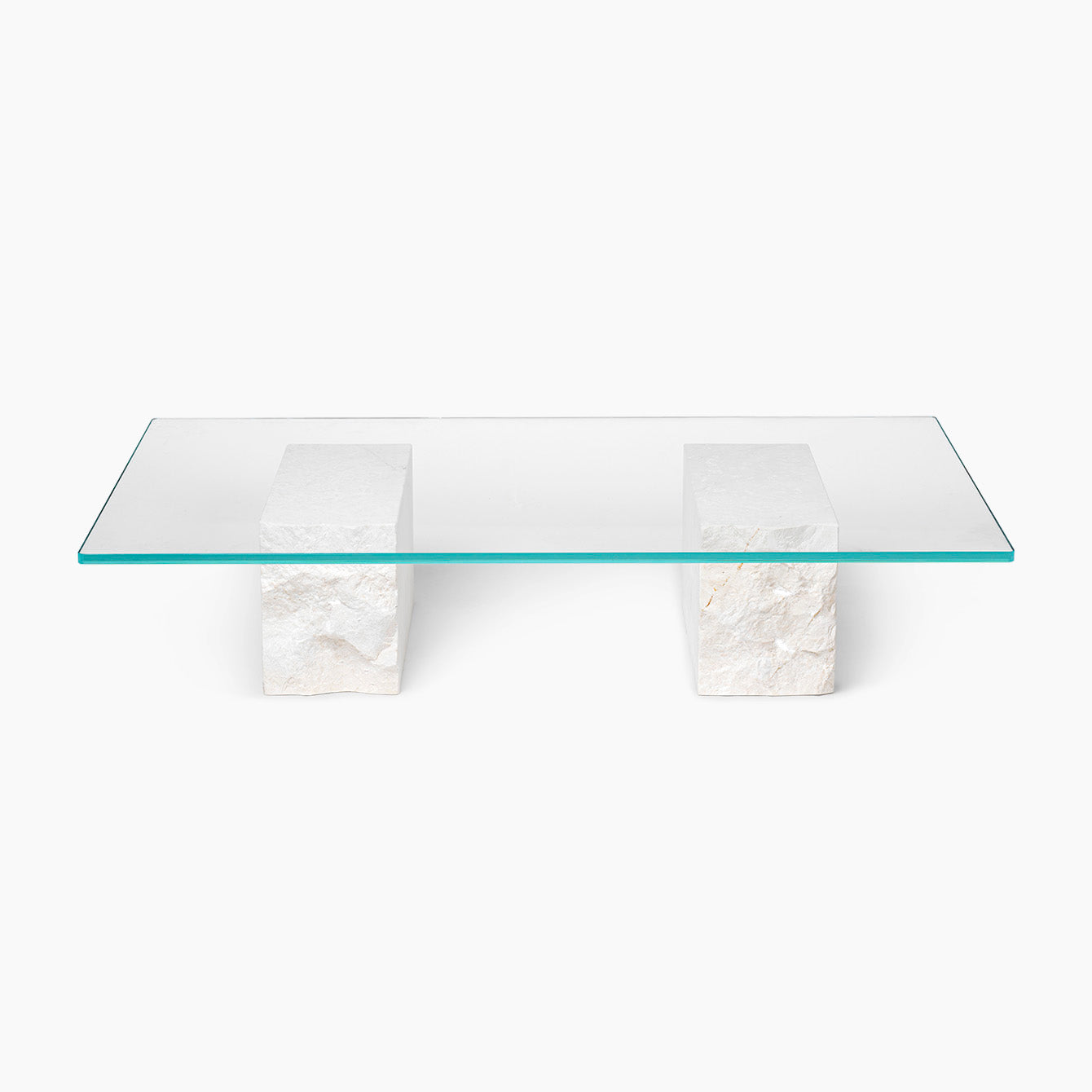 Mineral Coffee Marble Base Table – Elegant Fusion of Stone and Glass for Modern Living Spaces