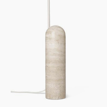 Arum Floor Lamp by K&S BRAN - Elegant Black Marble and Organic Design