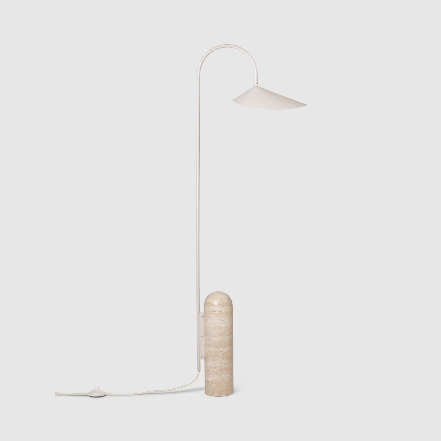 Arum Floor Lamp by K&S BRAN - Elegant Black Marble and Organic Design