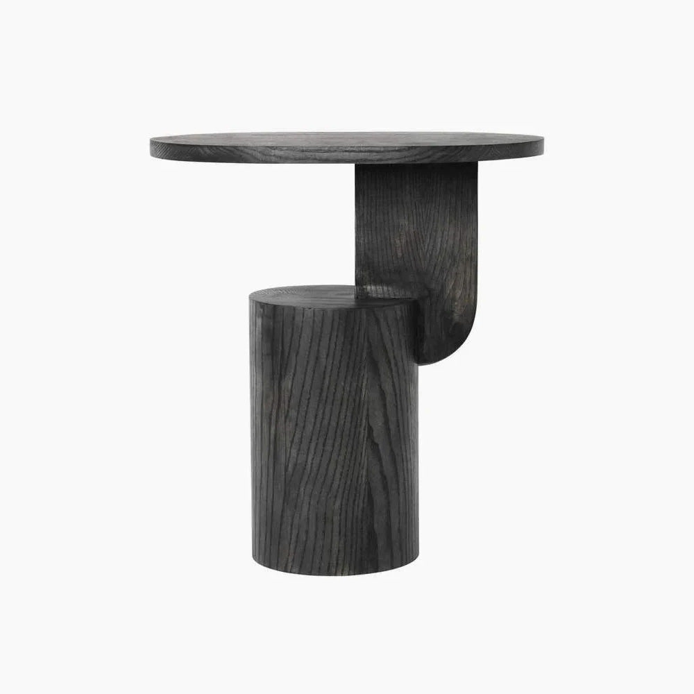 Insert Wood Side Table - Handcrafted Solid Ash Wood Design for Modern Interiors