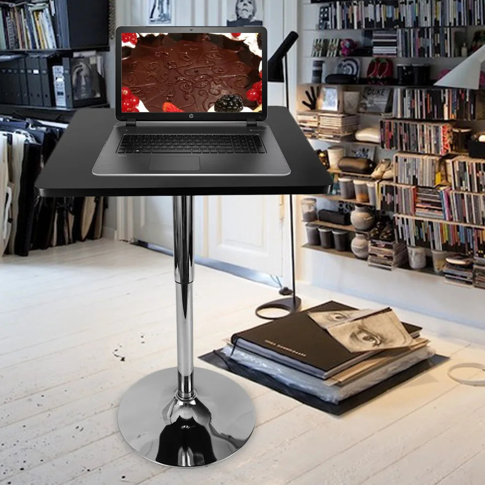Bar Dining Table Rotary Square Designer Creative Simple Pub Table Height Adjustable 360 Degree Swivel