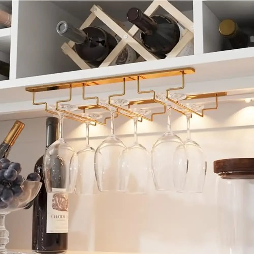 LED Lighted Bar Cabinet with Storage Shelves & Wine Rack Freestanding Liquor Display Cabinet with Stemware Slots High-Grade MDF