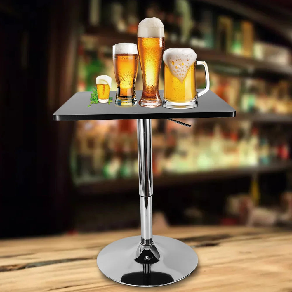 Bar Dining Table Rotary Square Designer Creative Simple Pub Table Height Adjustable 360 Degree Swivel