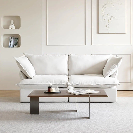 U Shape Couch Sectional for Living Room, Convertible Sectional Sofa, Modern Deep Seat Cloud Couch, Modular Sectional Couchs