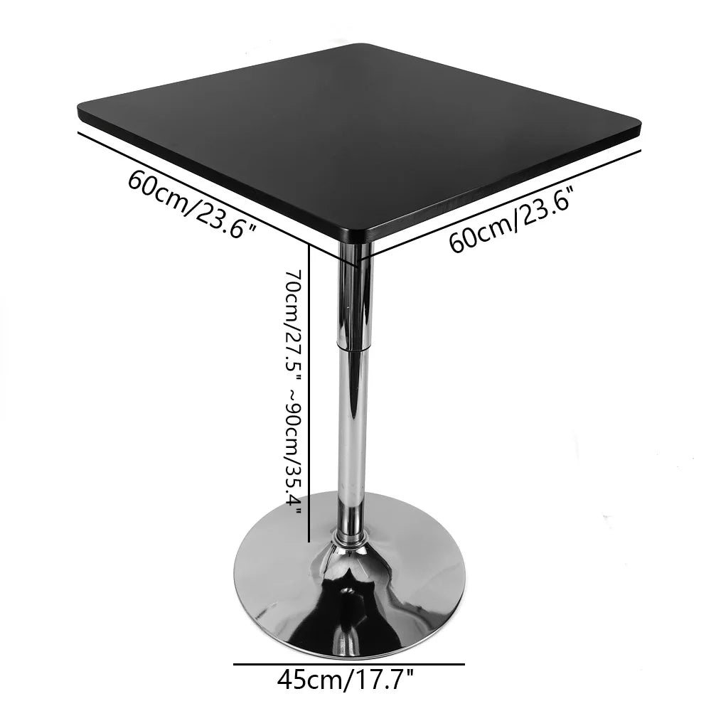 Bar Dining Table Rotary Square Designer Creative Simple Pub Table Height Adjustable 360 Degree Swivel