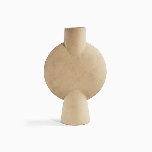 Sphere Vase Bubl Hexa: Elegant Decorative Vase in Sphere Sand for Contemporary Spaces
