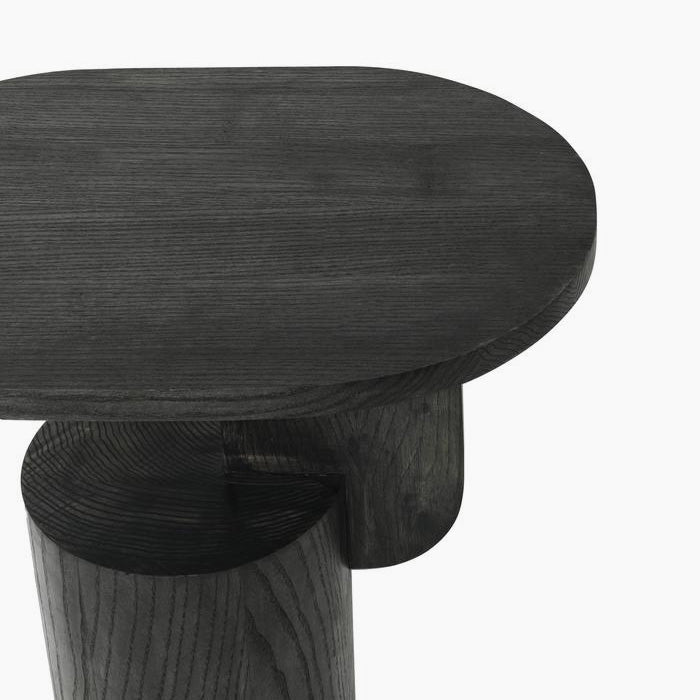 Insert Wood Side Table - Handcrafted Solid Ash Wood Design for Modern Interiors