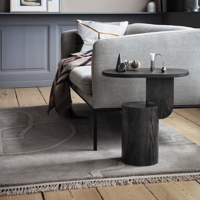 Insert Wood Side Table - Handcrafted Solid Ash Wood Design for Modern Interiors