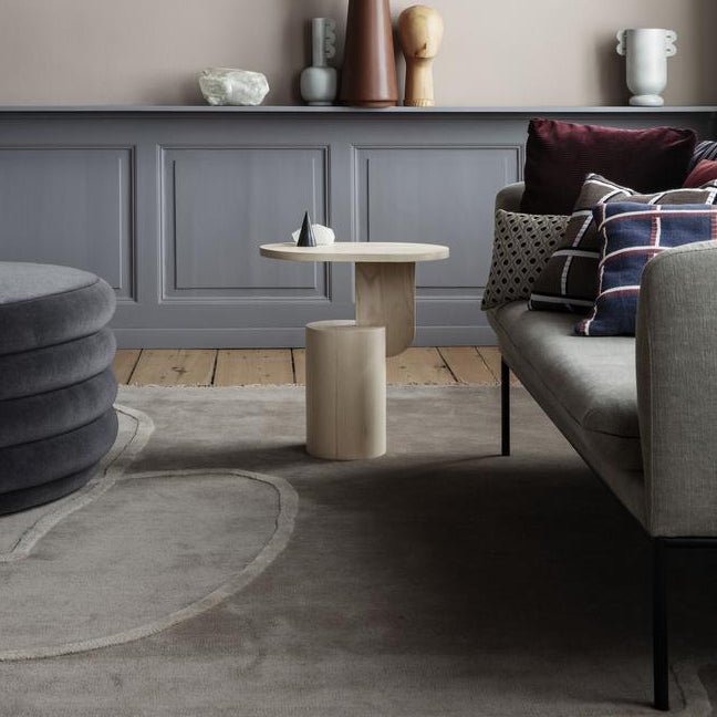 Insert Wood Side Table - Handcrafted Solid Ash Wood Design for Modern Interiors